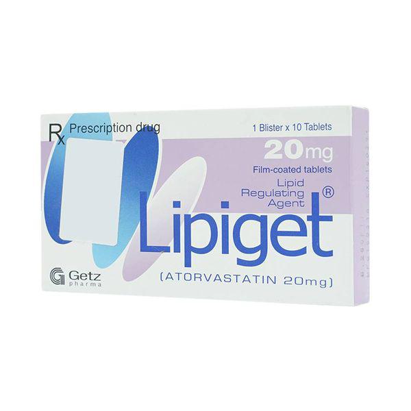 Lipiget 20 (Atorvastatin) Getz (H/10v)