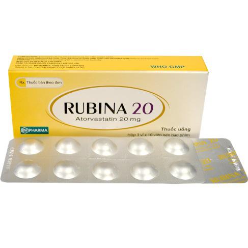 Rubina 20 (Atorvastatin) BV Pharma (H/30v)