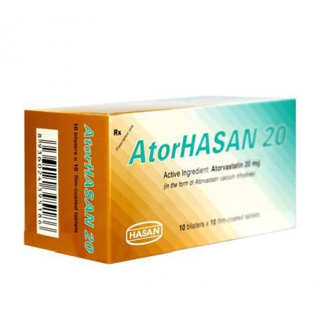 Atorhasan 20 (Atorvastatin) Hasan (H/100v)