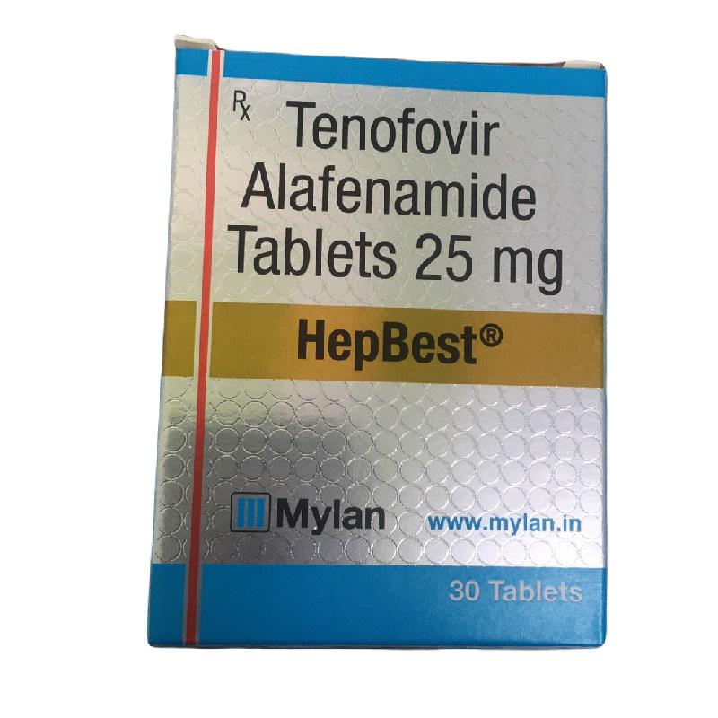 Hepbest 25mg (Tenoforvir Alafenamide) Mylan (H/30v) Ấn Độ