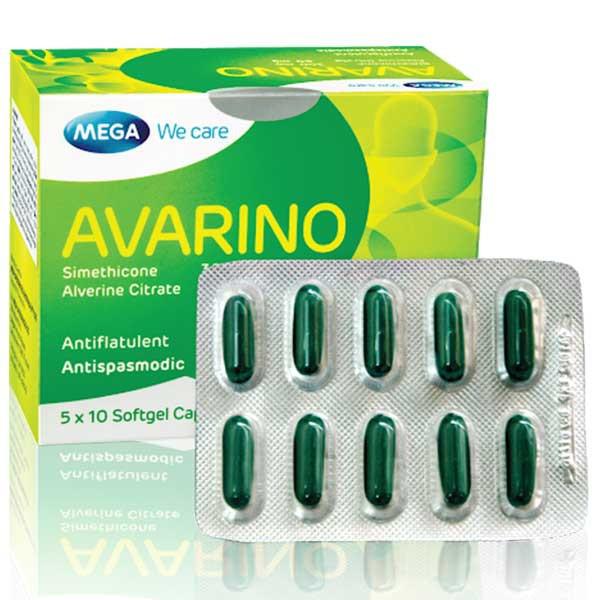 Avarino (Alverine, Simethicone) Mega (H/50v)