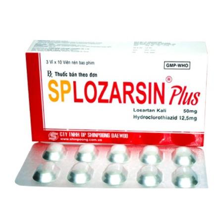 Splozarsin Plus (Losartan, Hydrochlorothiazide) Shinpoong (H/30v)
