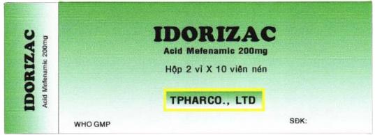 Idorizac 200 (Acid Mefenamic) Thành Nam (Lốc/10H/20v)