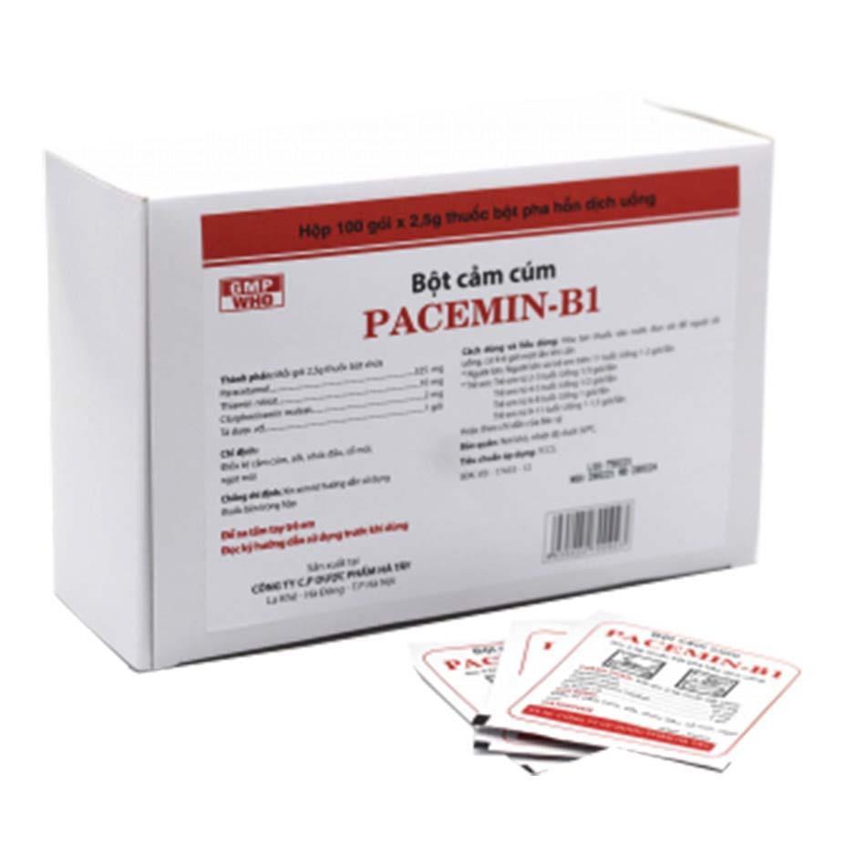 Pacemin-B1 Bột Cảm Cúm Hataphar (H/100g/2,5gr)