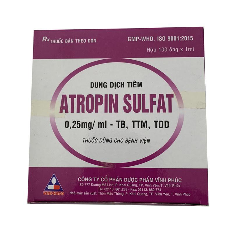 Atropin Sulfat 0.25mg/Ml Vinphaco (H/100o)