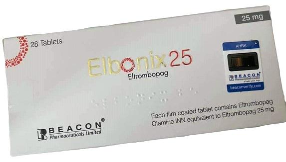 Elbonix 25mg (Eltrombopag) Beacon (H/28V) INDIA