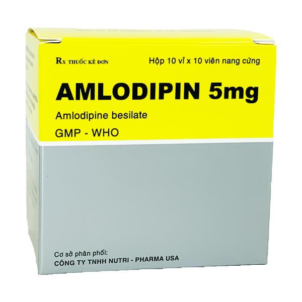 Amlodipin 5mg Nutri Pharma (H/100v)(Nang)