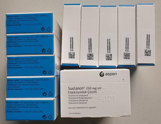 Sustanon 250mg (Testosteron) Aspen Turkey  (H/1 ong/1ml)