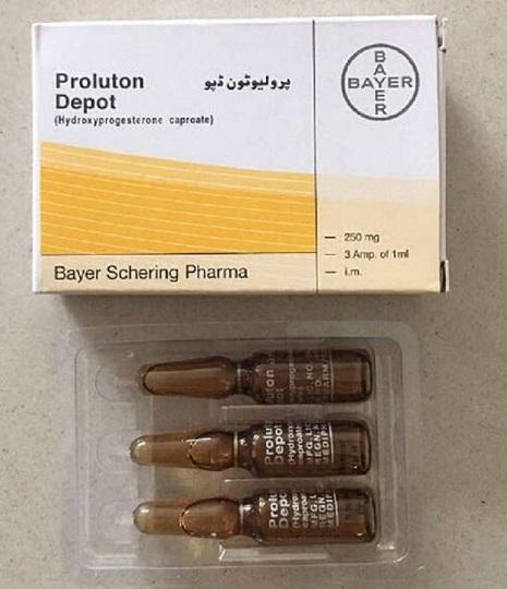 Proluton Depot 250mg (Hydroxyprogesterone Caproate) Bayer Turkey (H/3 ong/1ml)