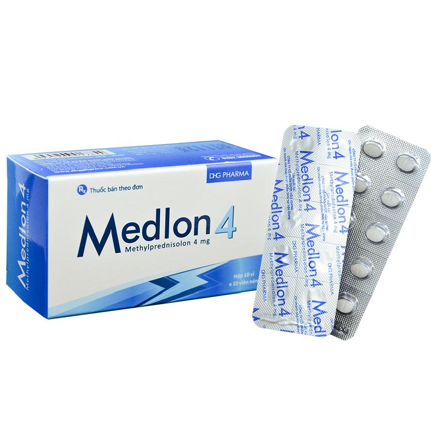 Medlon 4 (Methylprednisolon) DHG Pharma (H/100v)