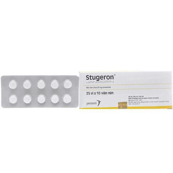 Stugeron 25mg (Cinnarizin) Olic (H/250v)