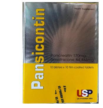 Pansicontin (Pancreatin, Simethicon) US Pharma (H/100v)