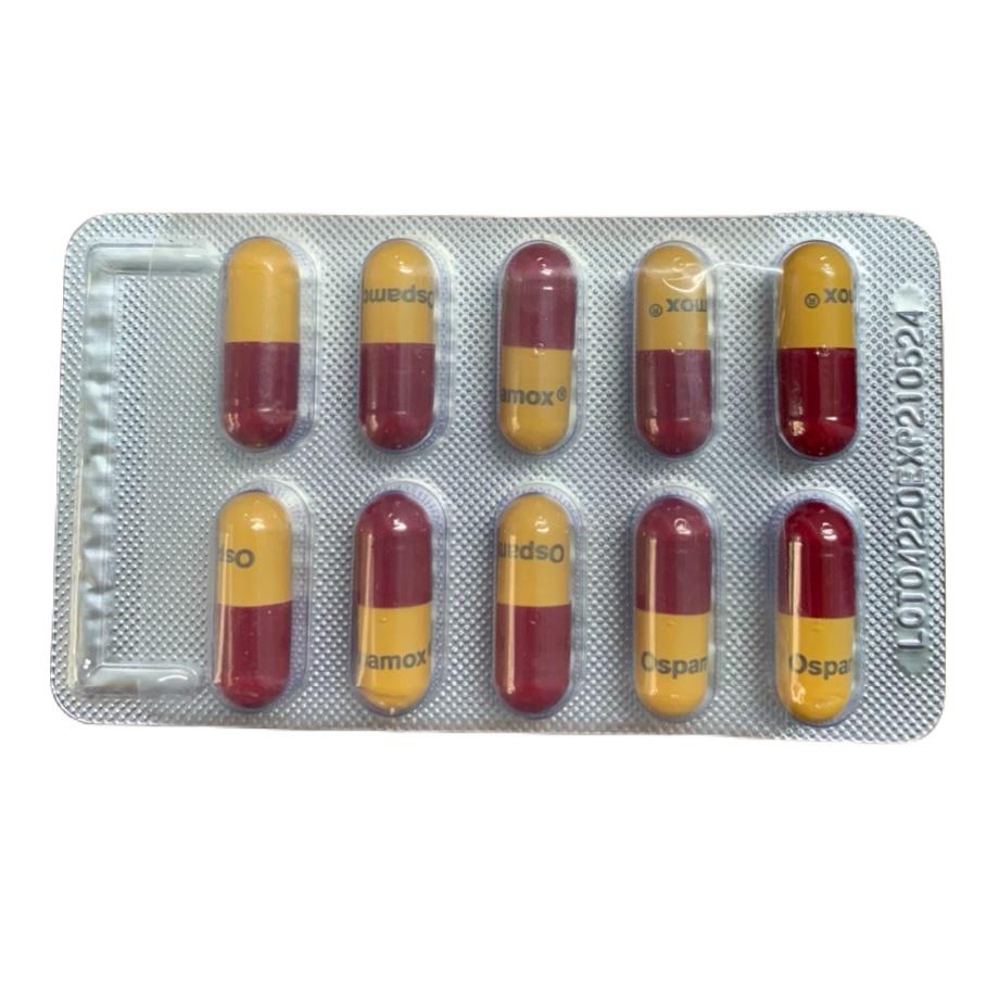 Ospamox 500mg (Amoxicillin) Sandoz (Lốc/10vỉ/10 Viên)