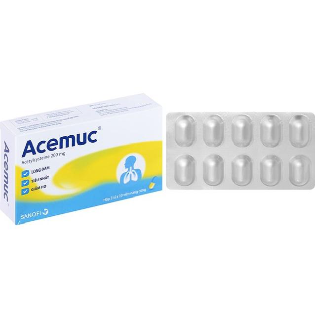 Acemuc (Acetylcysteine) 200mg Sanofi (H/30v)