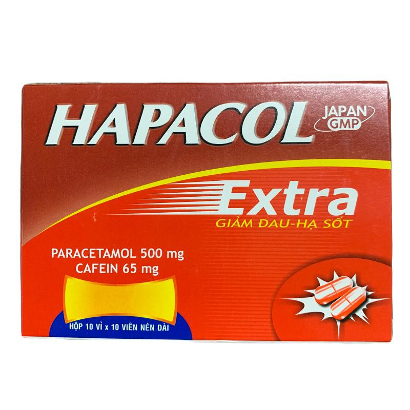 Hapacol 500 Extra (Paracetamol, Cafein) DHG (H/100v)