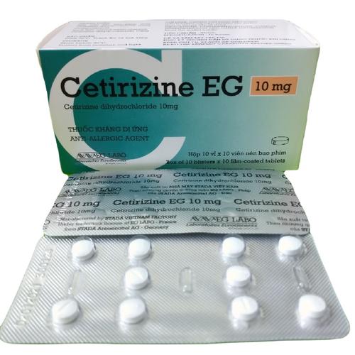 Thuốc Cetirizine EG 10mg 1 Hộp 10 Viên - Hiệu Quả Điều Trị Dị Ứng Tốt Nhất