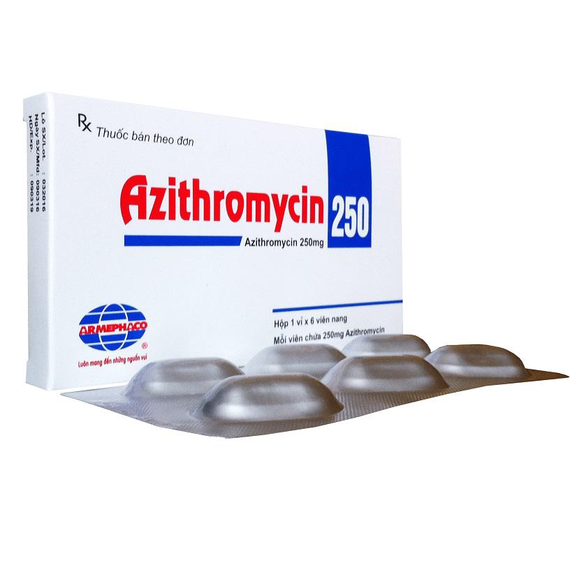 Azithromycin 250mg Armephaco (Lốc/10h/6v)