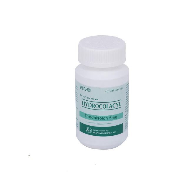Hydrocolacyl (Prednisolon) 5mg Xanh Khapharco (C/500v)