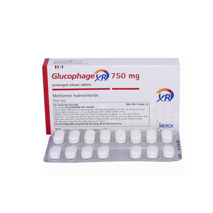 Glucophage XR 750mg (Metformin) Merck (H/30v)