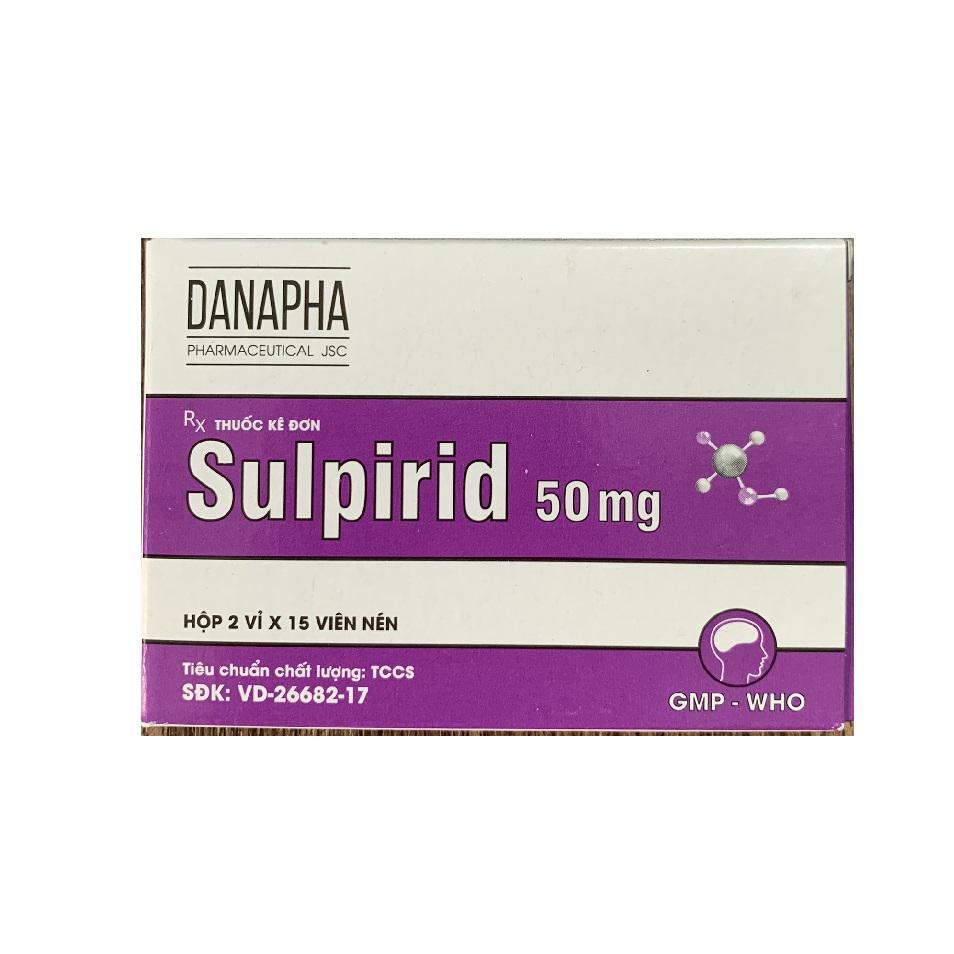 Sulpirid 50mg Danapha (Lốc/10h/30v)