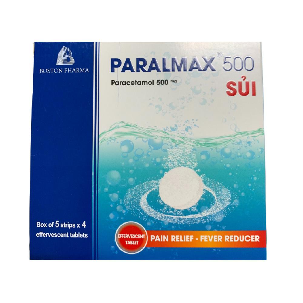 Paralmax 500 (Paracetamol) Boston (H/20v) Sủi