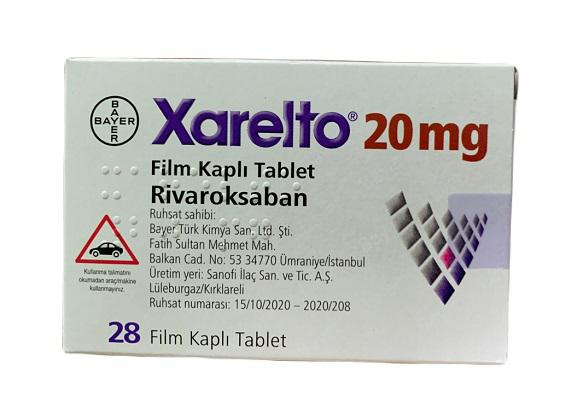 Xarelto 20mg (Rivaroxaban) Bayer Turkey (H/28V)