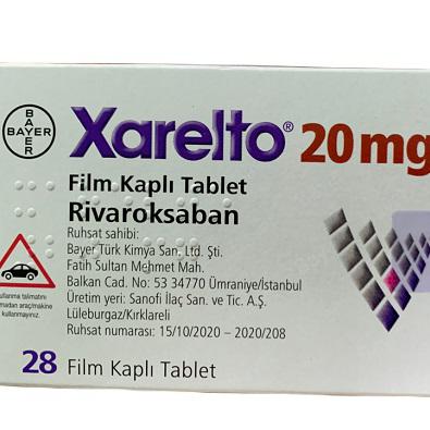 Xarelto 20mg (Rivaroxaban) Bayer Turkey (H/28V)