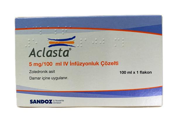 Aclasta 5mg/100ml (Zoledronic Acid) Sandoz Turkey (Lo/100ml)