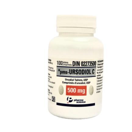PMS - Ursodiol C 500mg (Acid Ursodeoxycholic)  Pharmascience (C/100v)