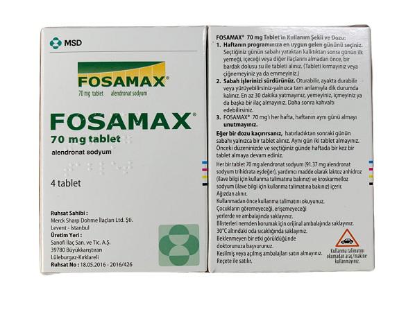 Fosamax 70mg (Alendronic) MSD Turkey (H/4V)