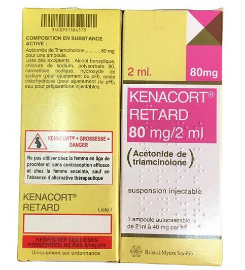 Kenacort Retard 80mg/2ml (Triamcinolone Acetonide) Bristol  France (H/1 -ong/2ml) 