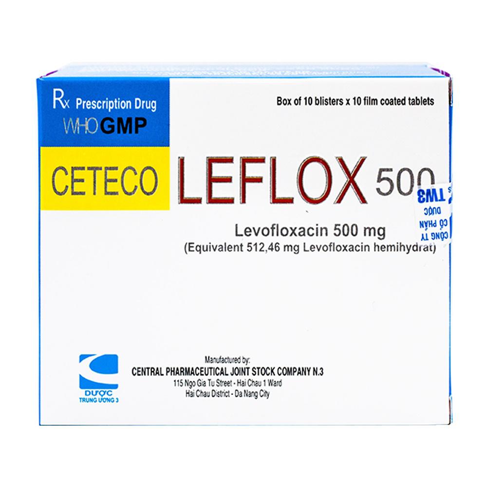 Leflox (Levofloxacin) 500mg Ceteco (H/100v)