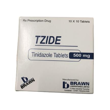 Tzide 500 (Tinidazole) Brawn (Hộp/100v)