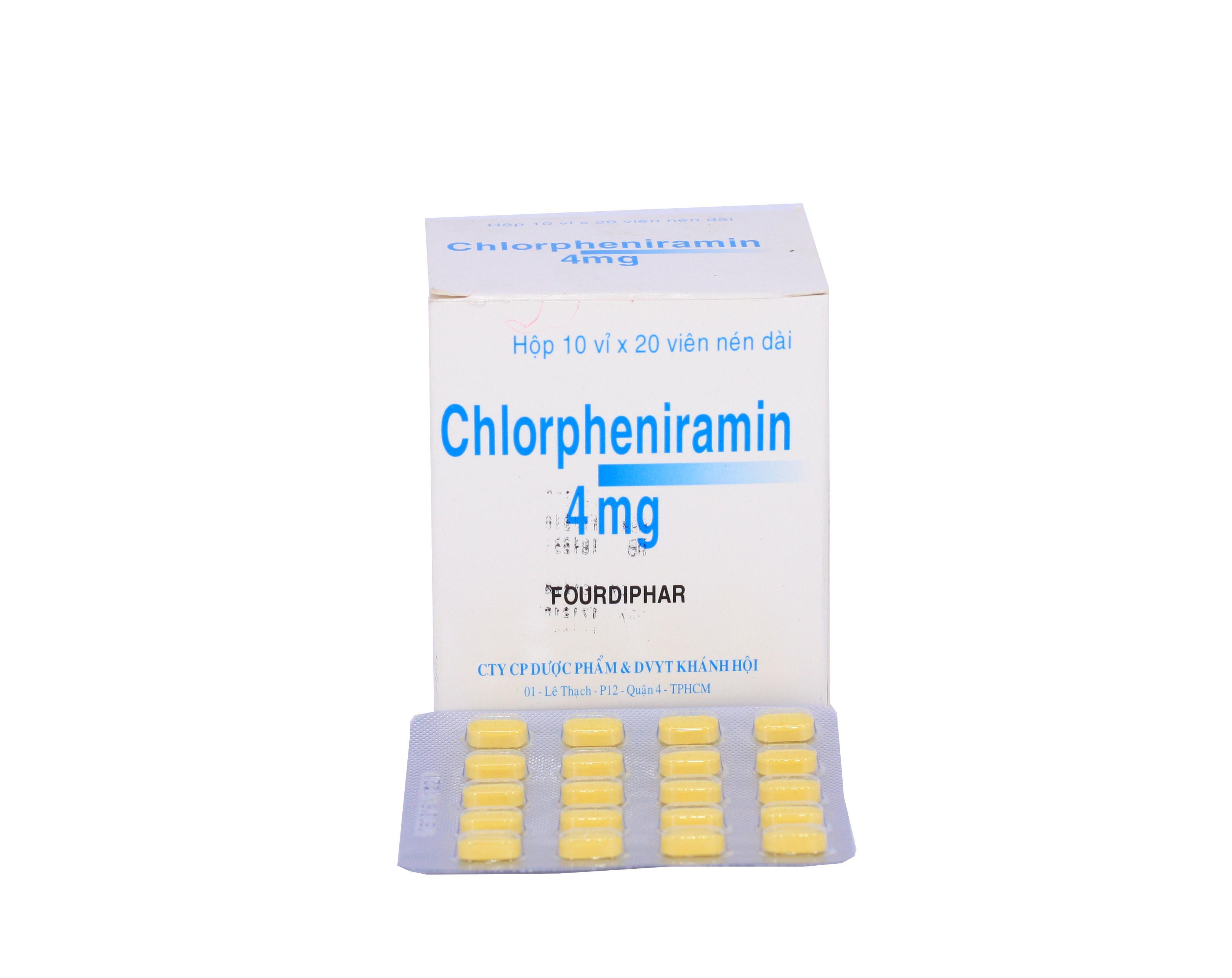 Chlorpheniramin 4mg Khánh Hội (H/200v)