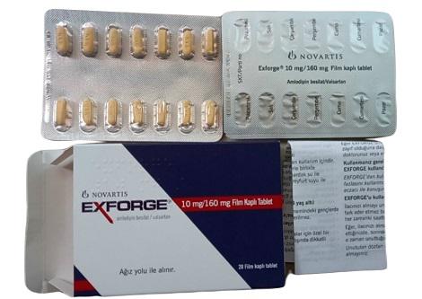 Exforge 10mg/160mg (Amlodipin, Valsartan) Novartis Turkey (H/28V)