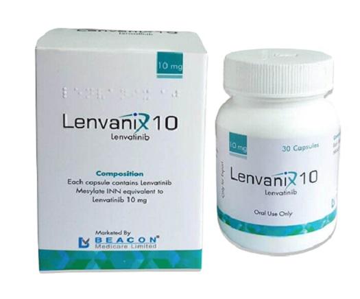 Lenvanix 10mg (Lenvatinib)Beacon (H/30v) Ấn Độ