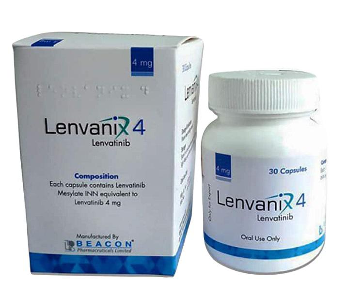 Lenvanix 4mg (Lenvatinib)Beacon (H/30v) Ấn Độ