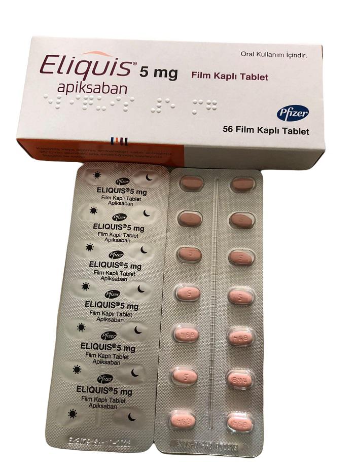 Eliquis 5mg (Apixaban) Pfizer Turkey (H/56V)