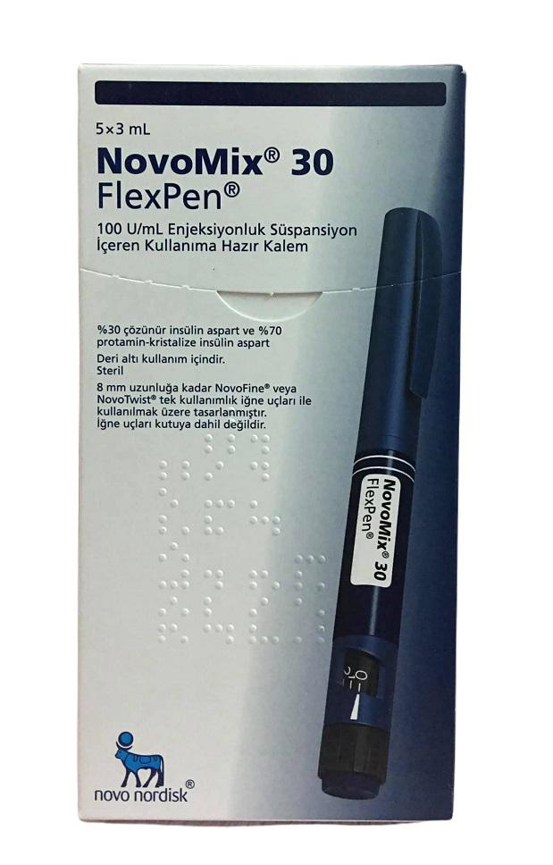 Novomix 30 Flexpen 100IU/ml  (Insulin) Novonordisk (H/5bút) TNK