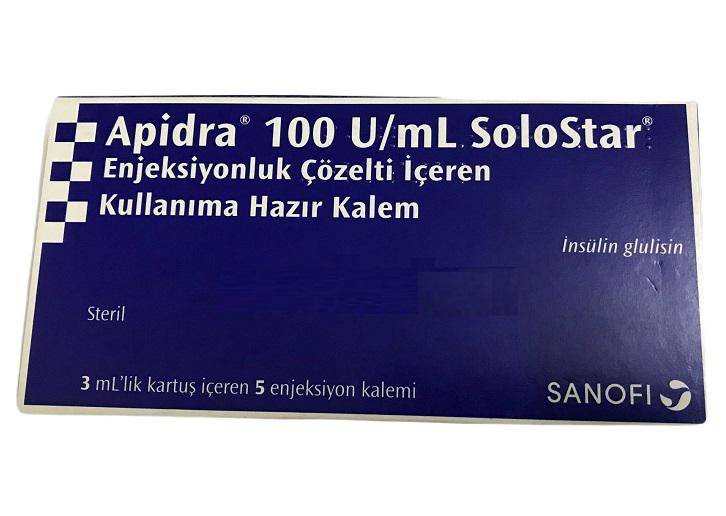 Apidra 100U/ml Solostar (Insulin) SANOFI (H/5 Bút) TNK