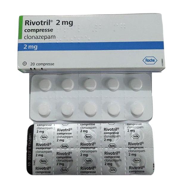 Rivotril 2mg (Clonazepam) Roche (Vỉ /10v) 