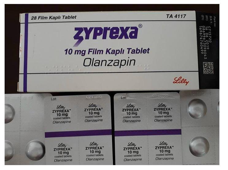 Zyprexa 10mg (Olanzapin) Lilly Turkey (H/28v)