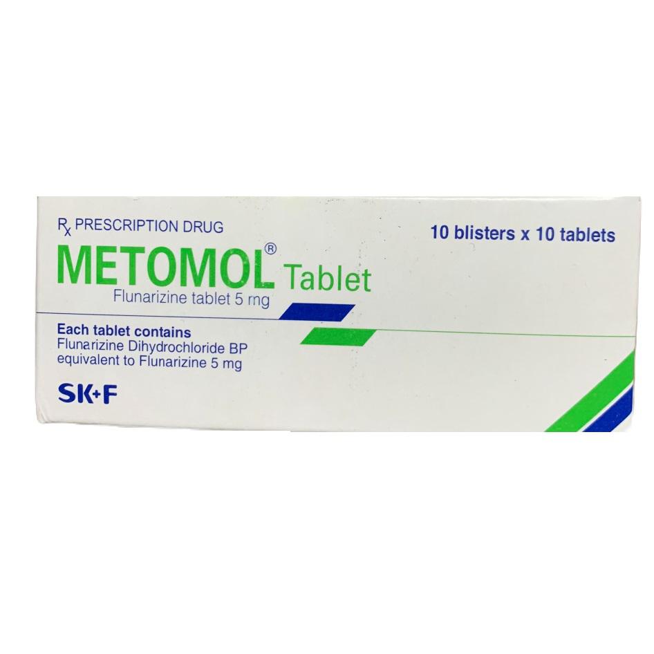 Metomol 5mg (Flunarizine) Eskayef (H/100v)