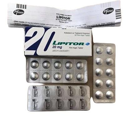 Lipitor 20mg (Atorvastatin) Pfizer Turkey (H/30V)