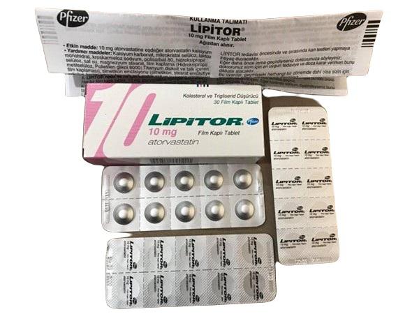 Lipitor 10mg (Atorvastatin) Pfizer Turkey (H/30V)