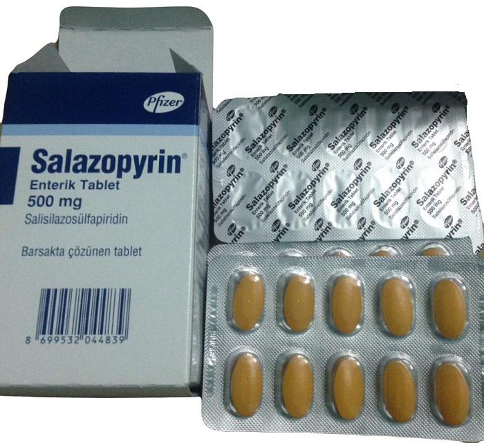 Salazopyrine 500mg (Sulfasalazine) Pfizer (H/50v) TNK
