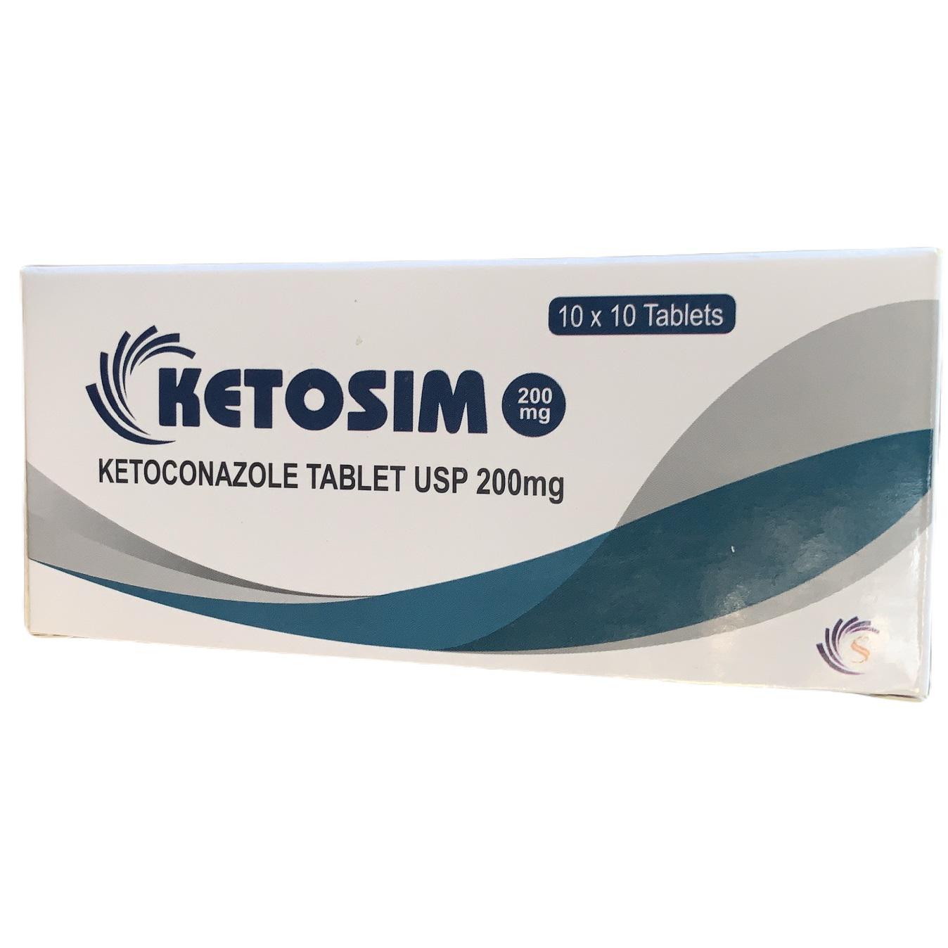 Ketosim 200mg (Ketoconazole) RJ Pharma (H/100v)