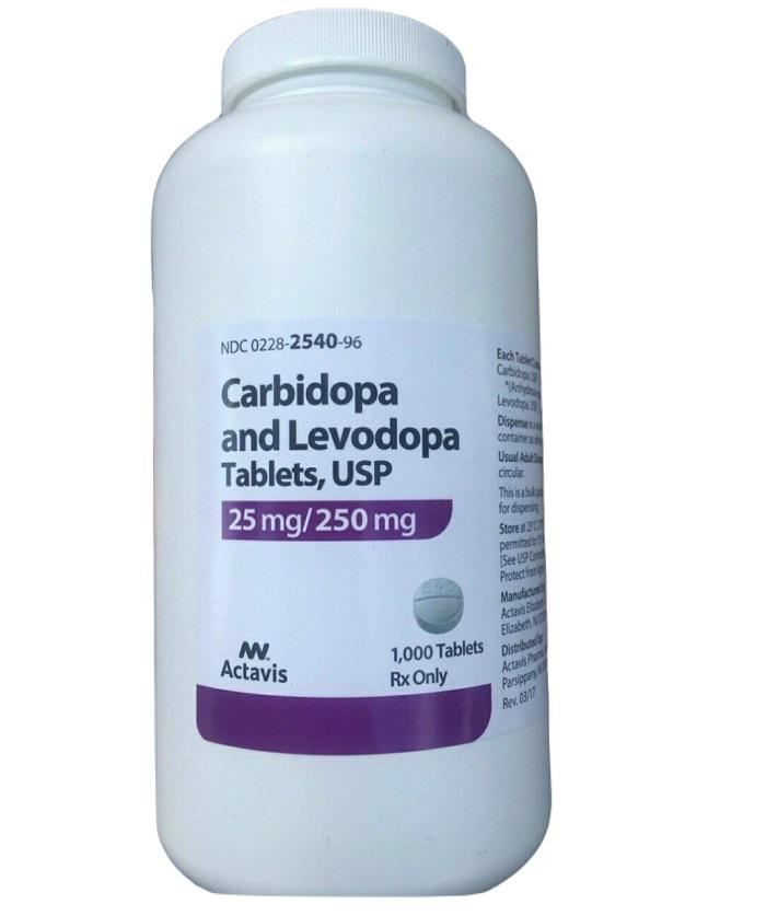 Carbidopa/levodopa 25mg/250mg (Lọ /1000 V)