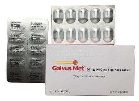 Galvus Met 50mg/1000mg (Vildagliptin, Metformin) Novartis Turkey (H/60v) 