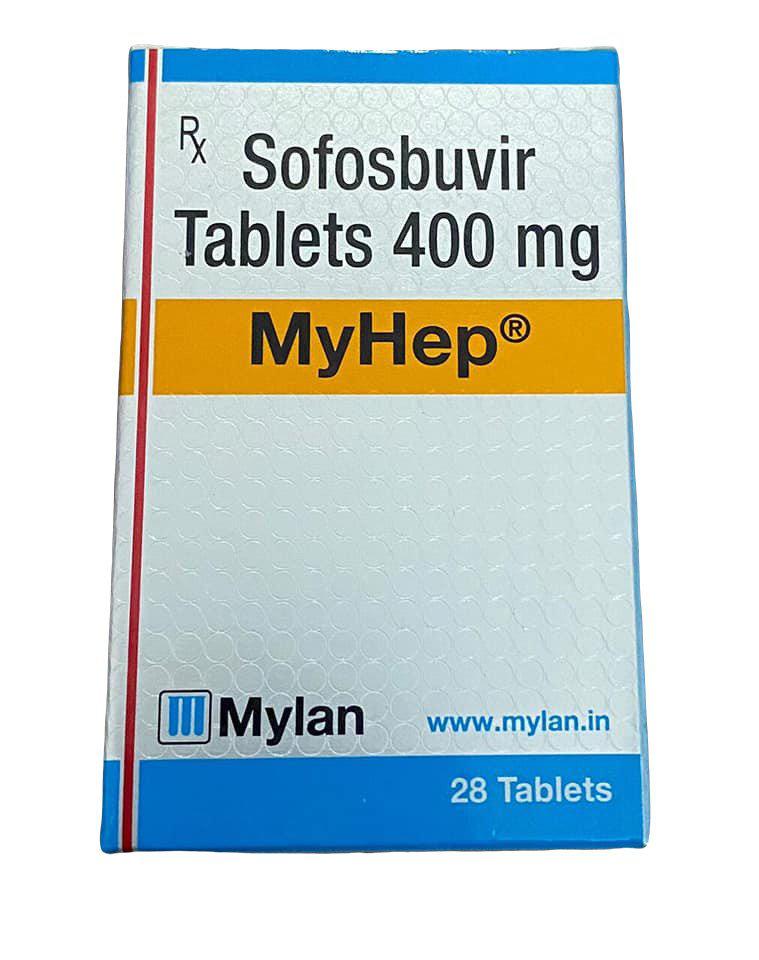 Myhep 400mg(Sofosbuvir ) Mylan (H/Lọ 28V) INDIA